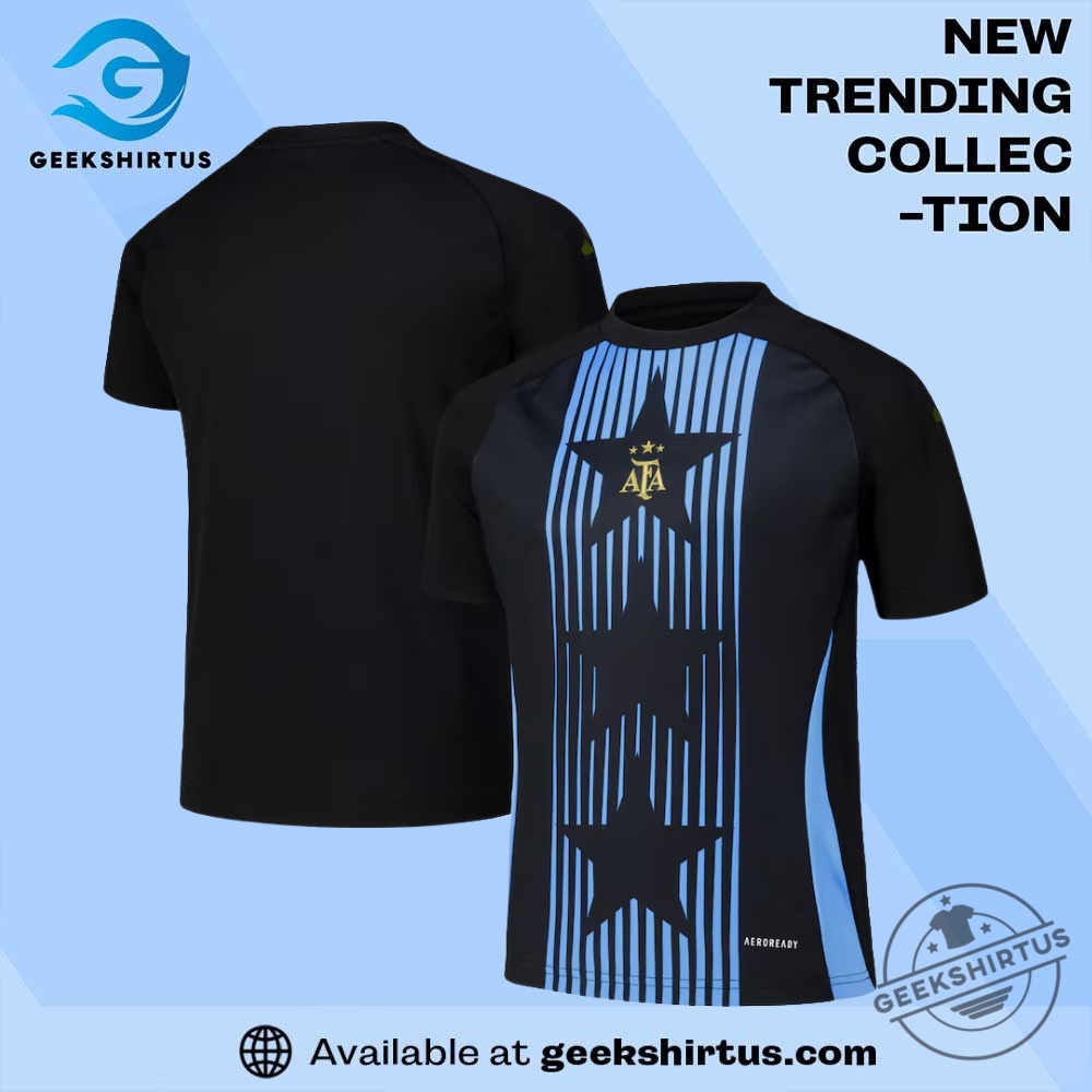 "Top 2025 NCAA T-Shirts: Must-Have Fan Gear for Every Game" 19 Argentina National Team Pre Match Top Black