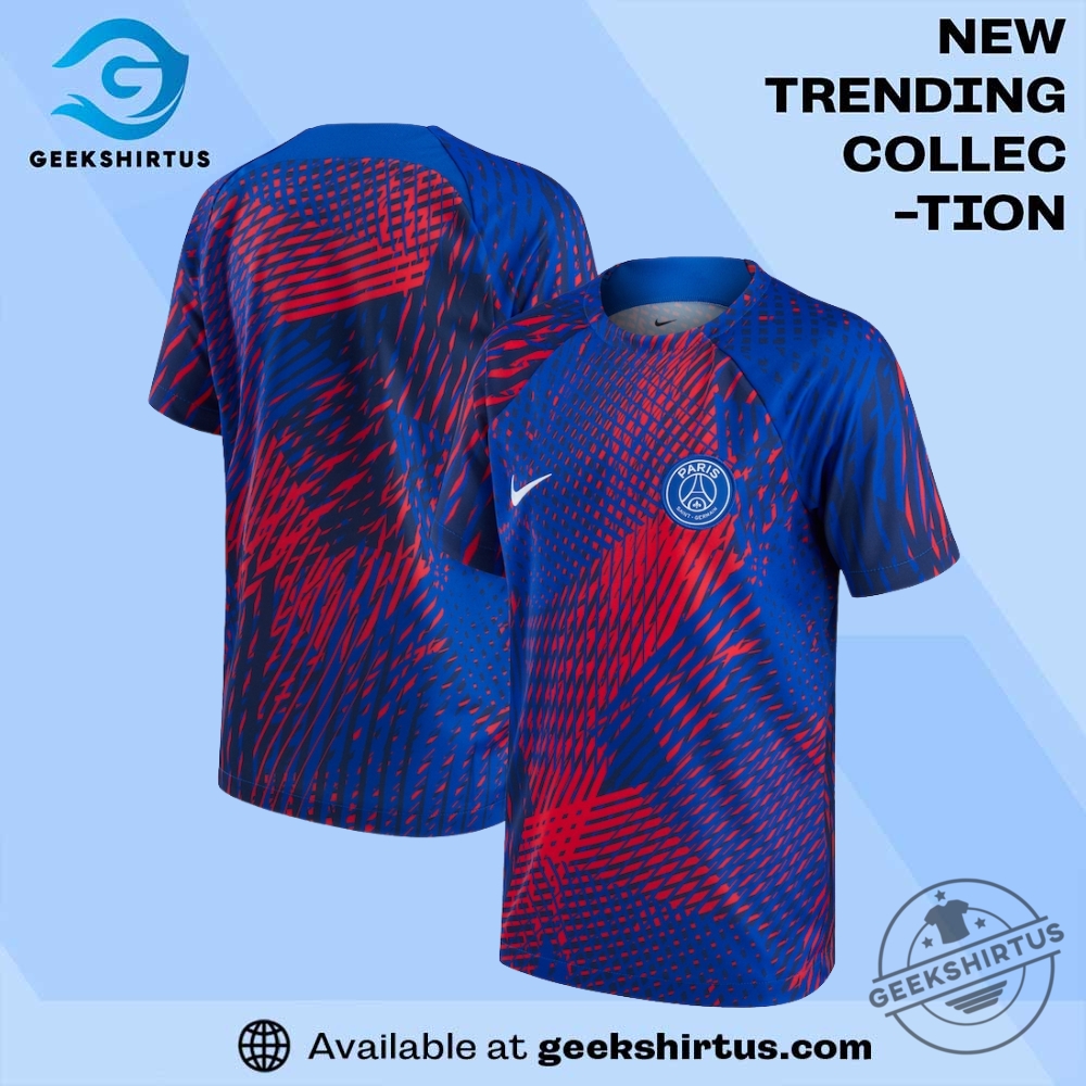 "Top 2025 NCAA T-Shirts: Must-Have Fan Gear for Every Game" 24 Paris Saint Germain Pre Match Top Blue