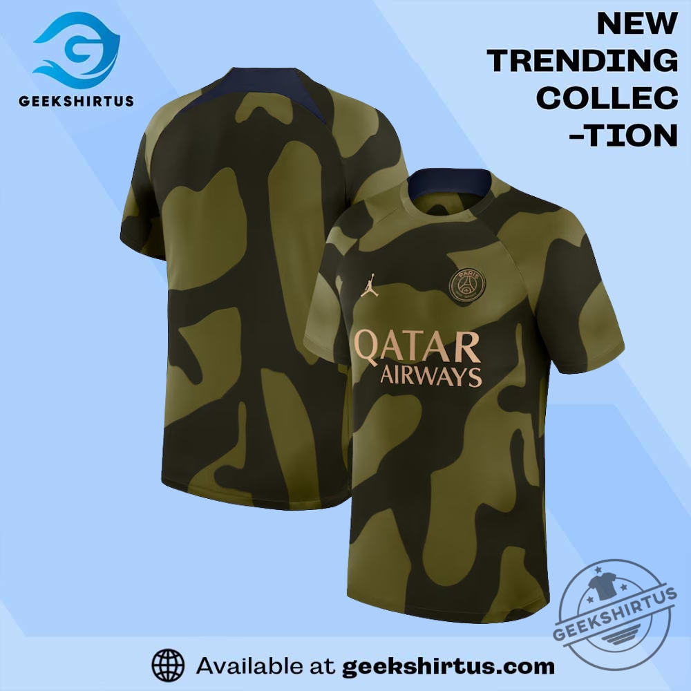 "Top 2025 NCAA T-Shirts: Must-Have Fan Gear for Every Game" 25 Paris Saint Germain Jordan Brand Academy Pro Pre Match Top Olive