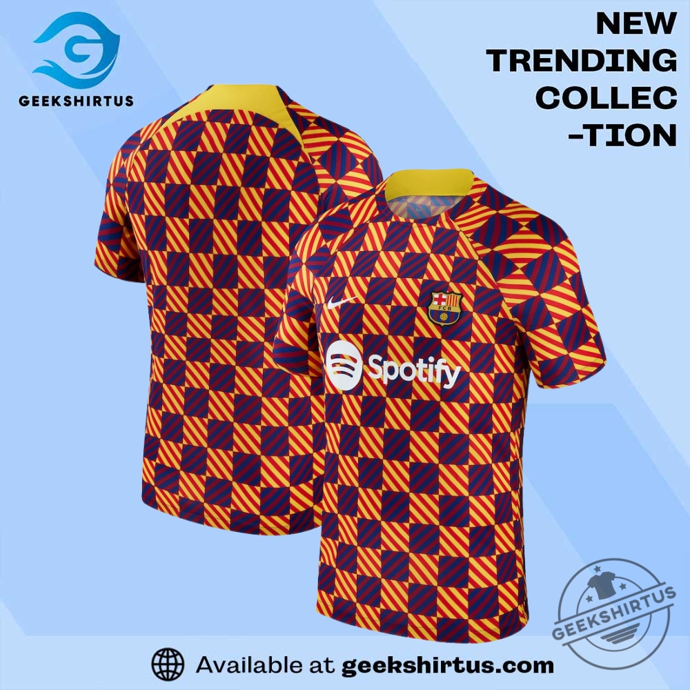 "Top 2025 NCAA T-Shirts: Must-Have Fan Gear for Every Game" 27 Barcelona Pre Match Performance Top Yellow Jersey