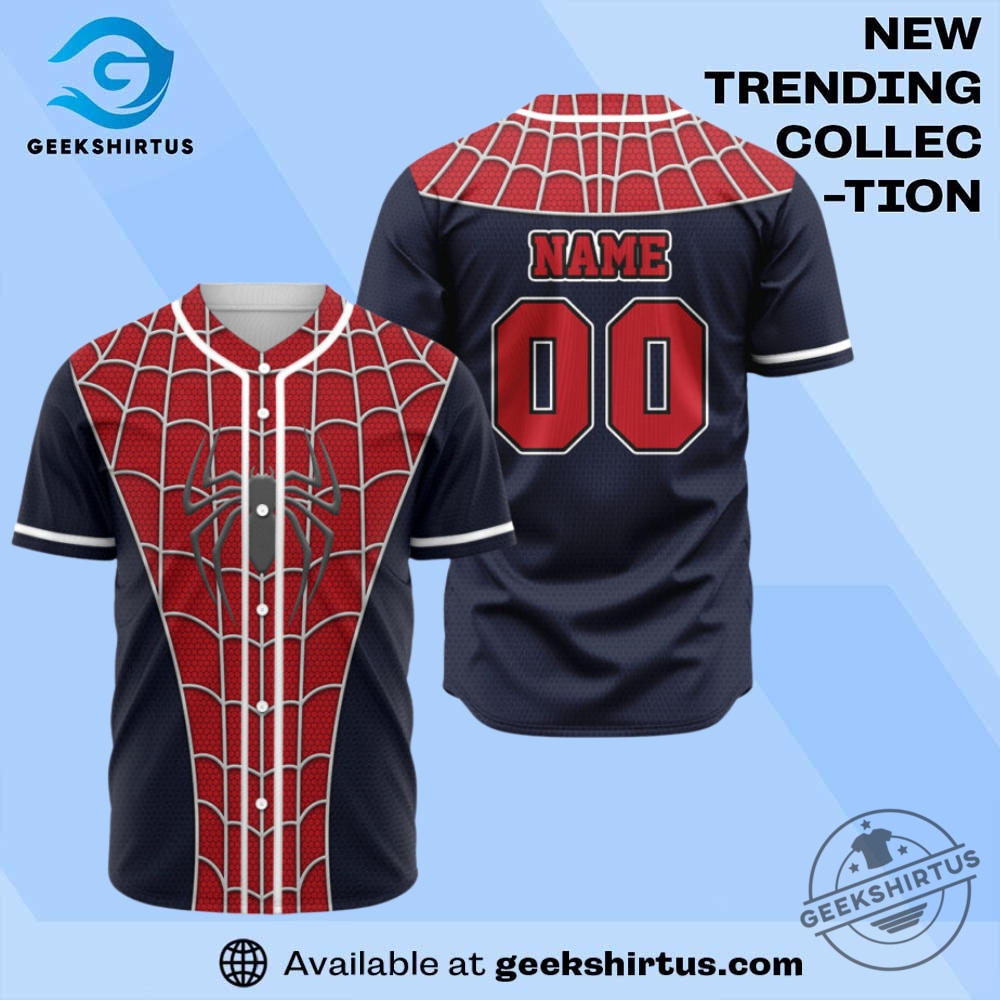 "Top 2025 Fan Apparel: Jerseys and Jackets for Every Occasion" 12 Personalized Spiderman Cosplay Baseball Jersey