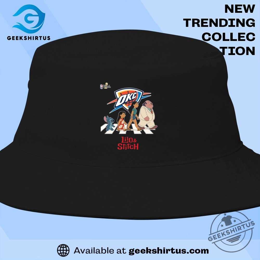 Oklahoma City Thunder Nba Lilo And Stitch Characters Abbey Road T Shirt 9 Oklahoma City Thunder NBA Lilo And Stitch Characters Abbey Road T Shirt