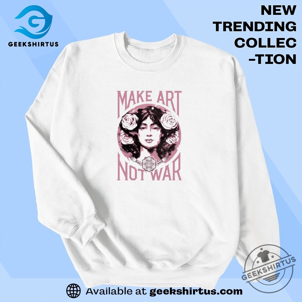 Obey Obey Make Art Not War Classic T Shirt 7 Obey Obey Make Art Not War Classic T Shirt