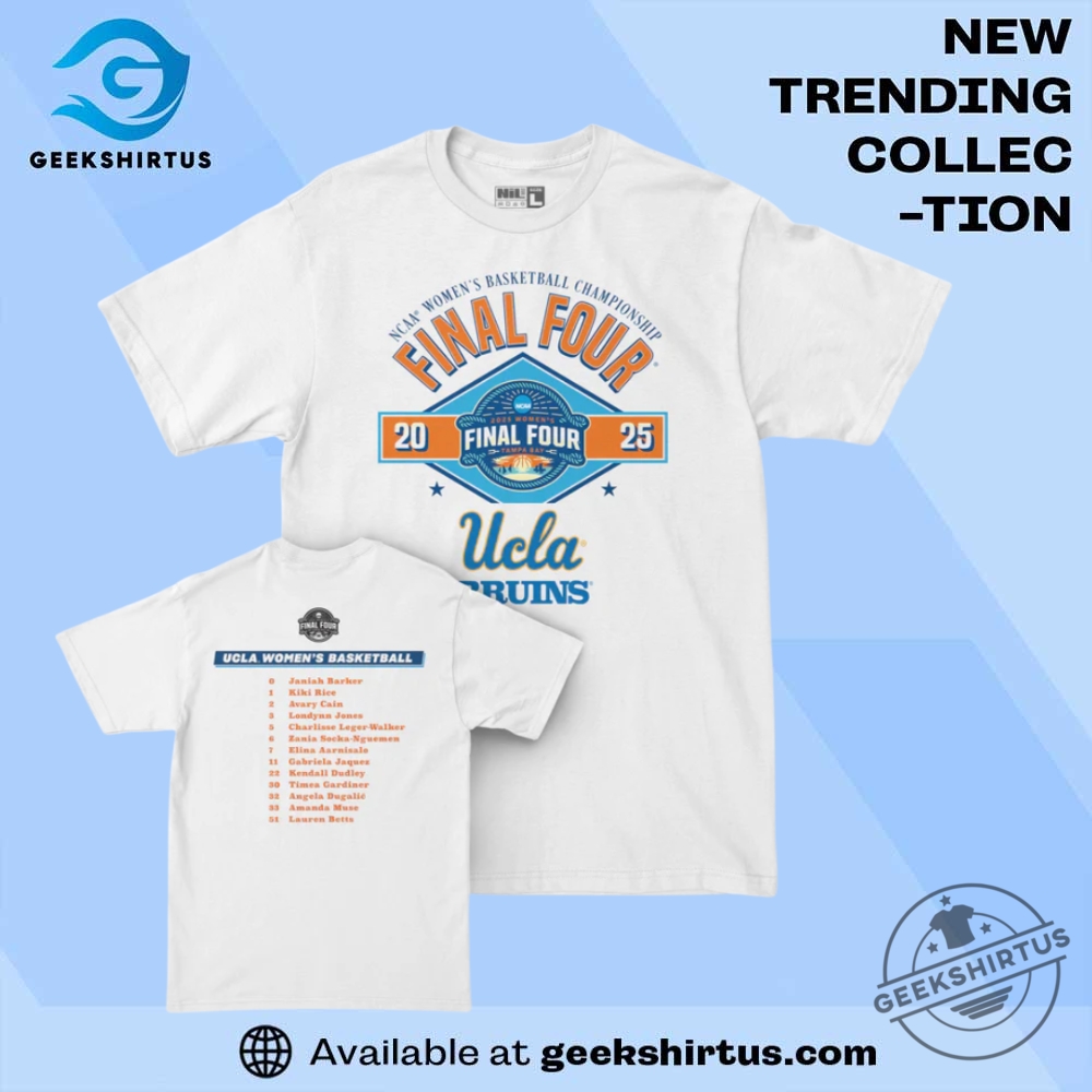 "Top Women's Basketball T-Shirts: Sportswear Essentials and Star Players" 12 Ucla Womens Basketball Final Four Vintage T Shirt