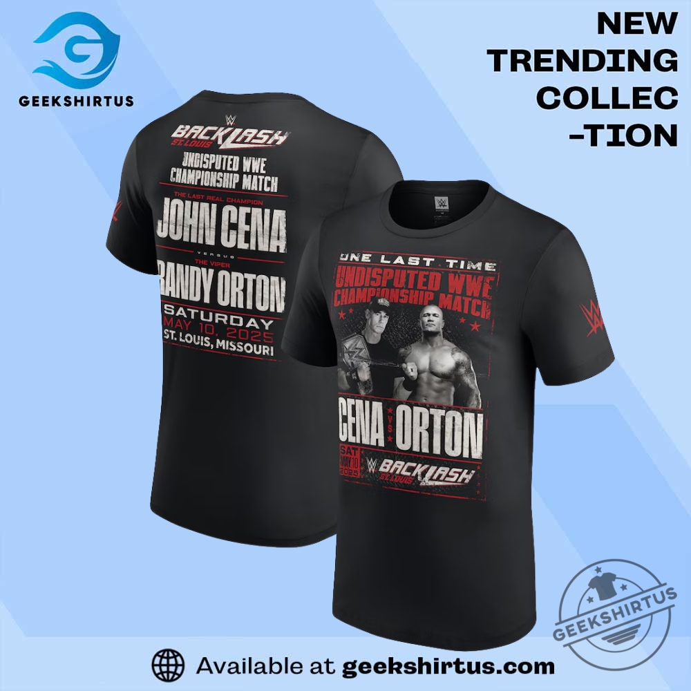 "Top Women's Basketball T-Shirts: Sportswear Essentials and Star Players" 18 Backlash 2025 John Cena Vs Randy Orton T Shirt Black