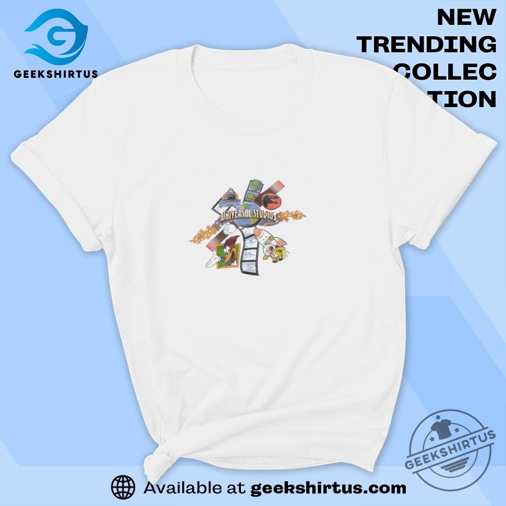 "Top 5 Unique T-Shirts: Style Meets Awareness and Creativity 2023" 16 Universal Studios Frankenstein Jaws Jurassic Park Woody Woodpecker T Shirts
