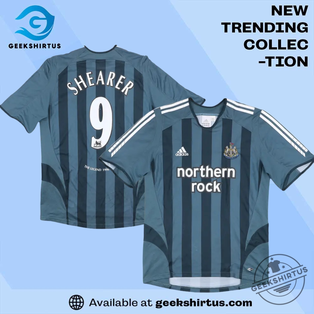 Newcastle Away Shirt Shearer 9 Jersey geekshirtus 1