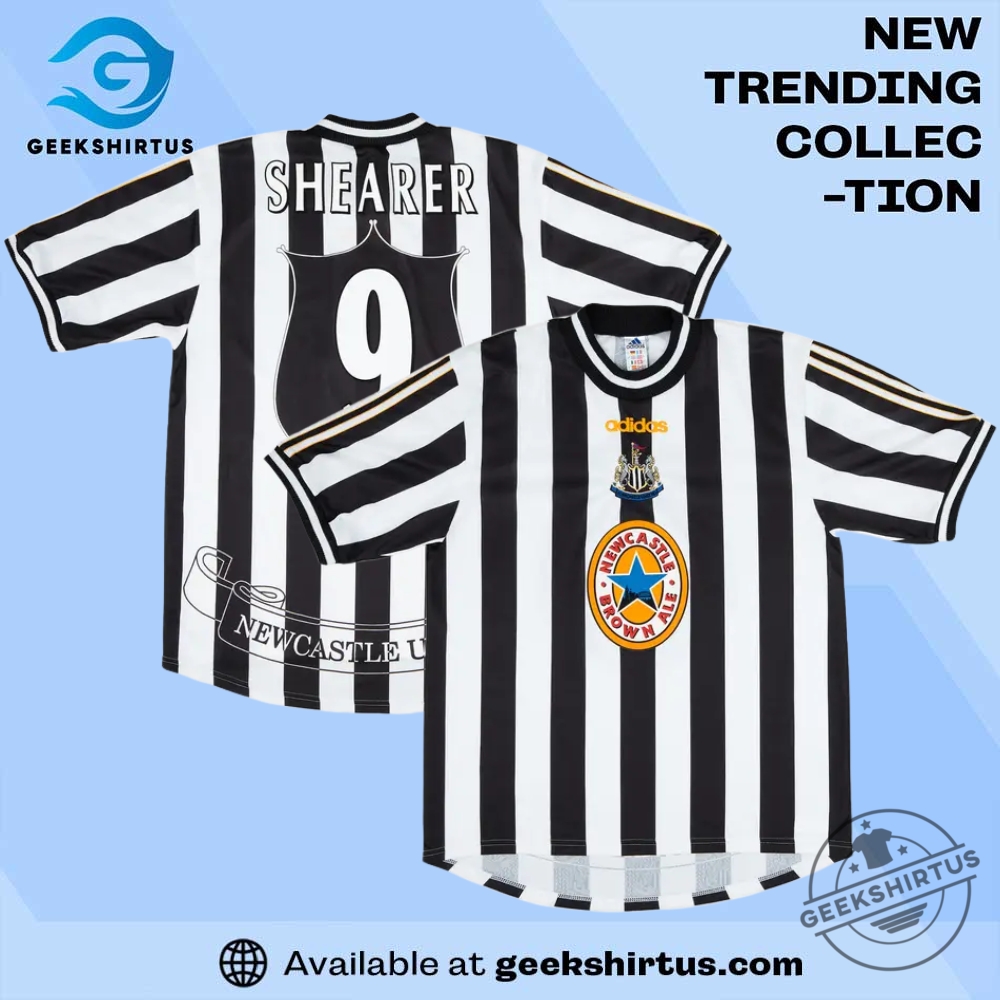 1997 1999 Newcastle Home Shirt Shearer 9 Jersey geekshirtus 1